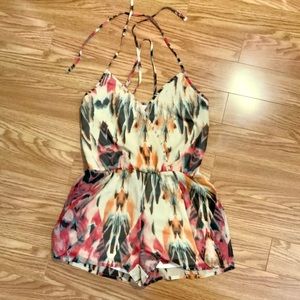 ASOS petite halter romper double strapped xsmall